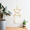 Hello Honey® Gold Geometric Metal Wall Hanging with Tassel